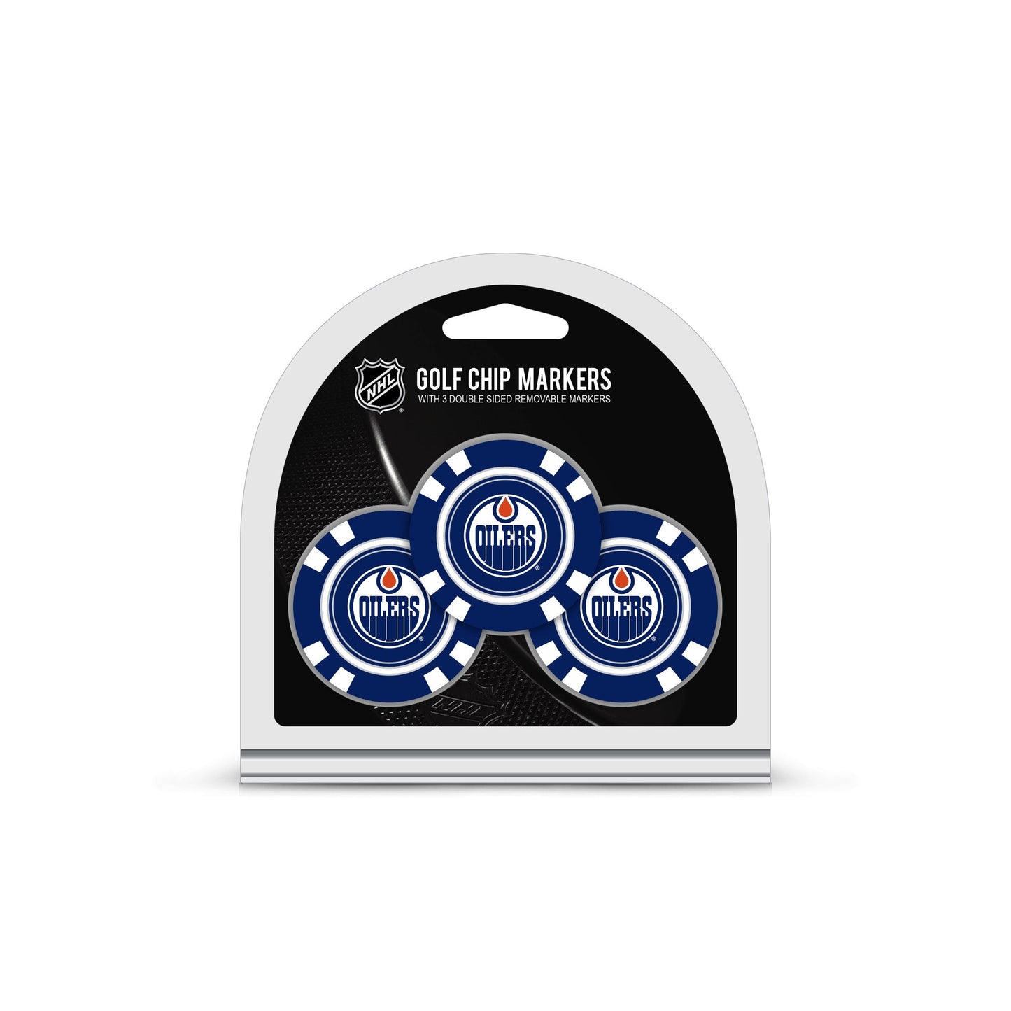 Team Golf Edmonton Oilers Ball Markers - 3 Pack Golf Chip Markers -