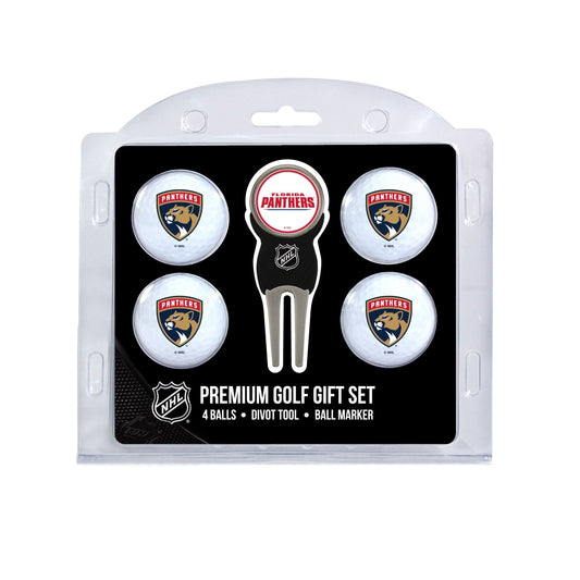 Team Golf Florida Panthers Golf Gift Sets - 4 Ball Gift Set -