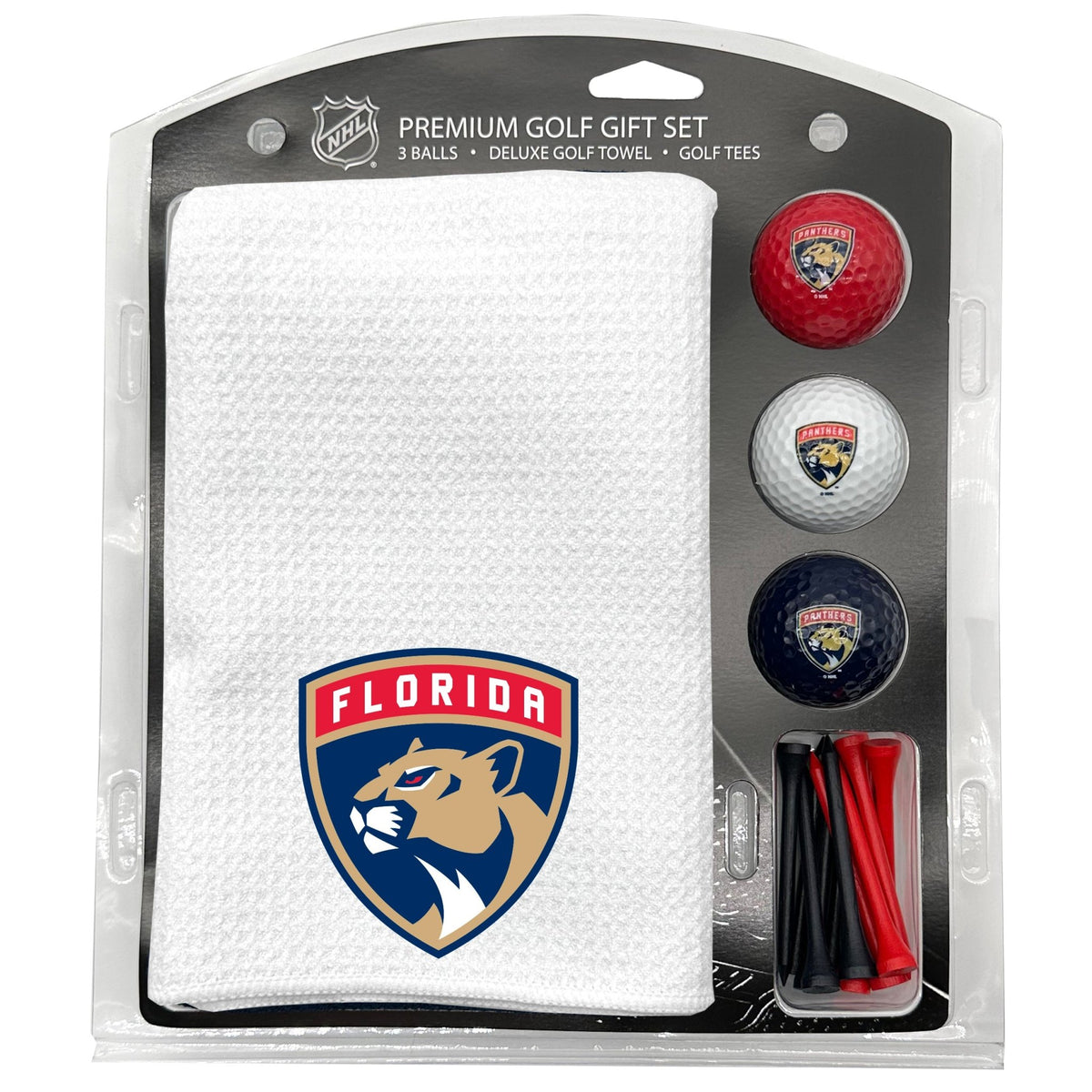 Team Golf Florida Panthers Golf Gift Sets - Microfiber Towel Gift Set - White -
