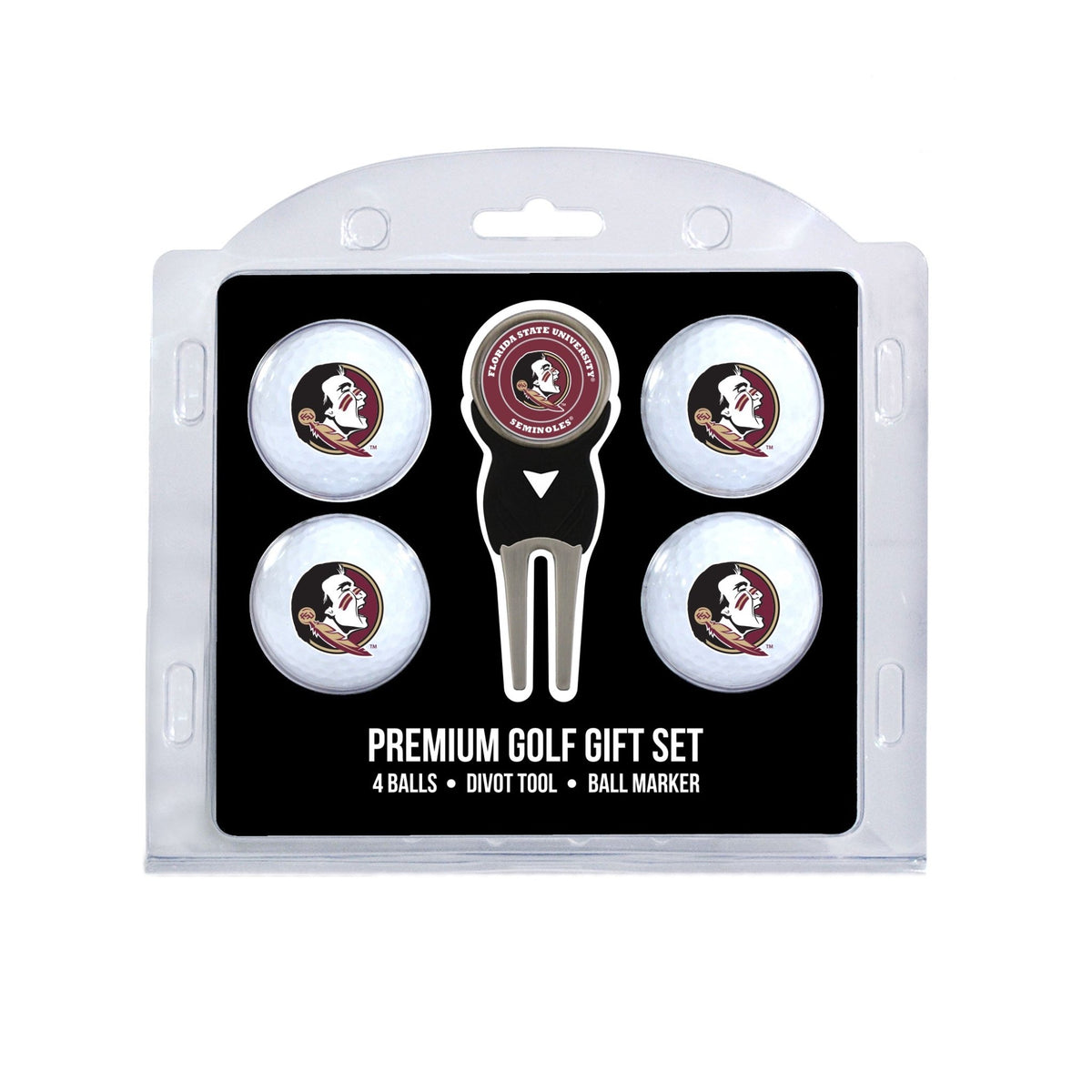 Team Golf Florida St Golf Gift Sets - 4 Ball Gift Set -