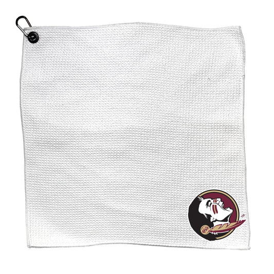 Team Golf Florida St Golf Towels - Microfiber 15X15 White -