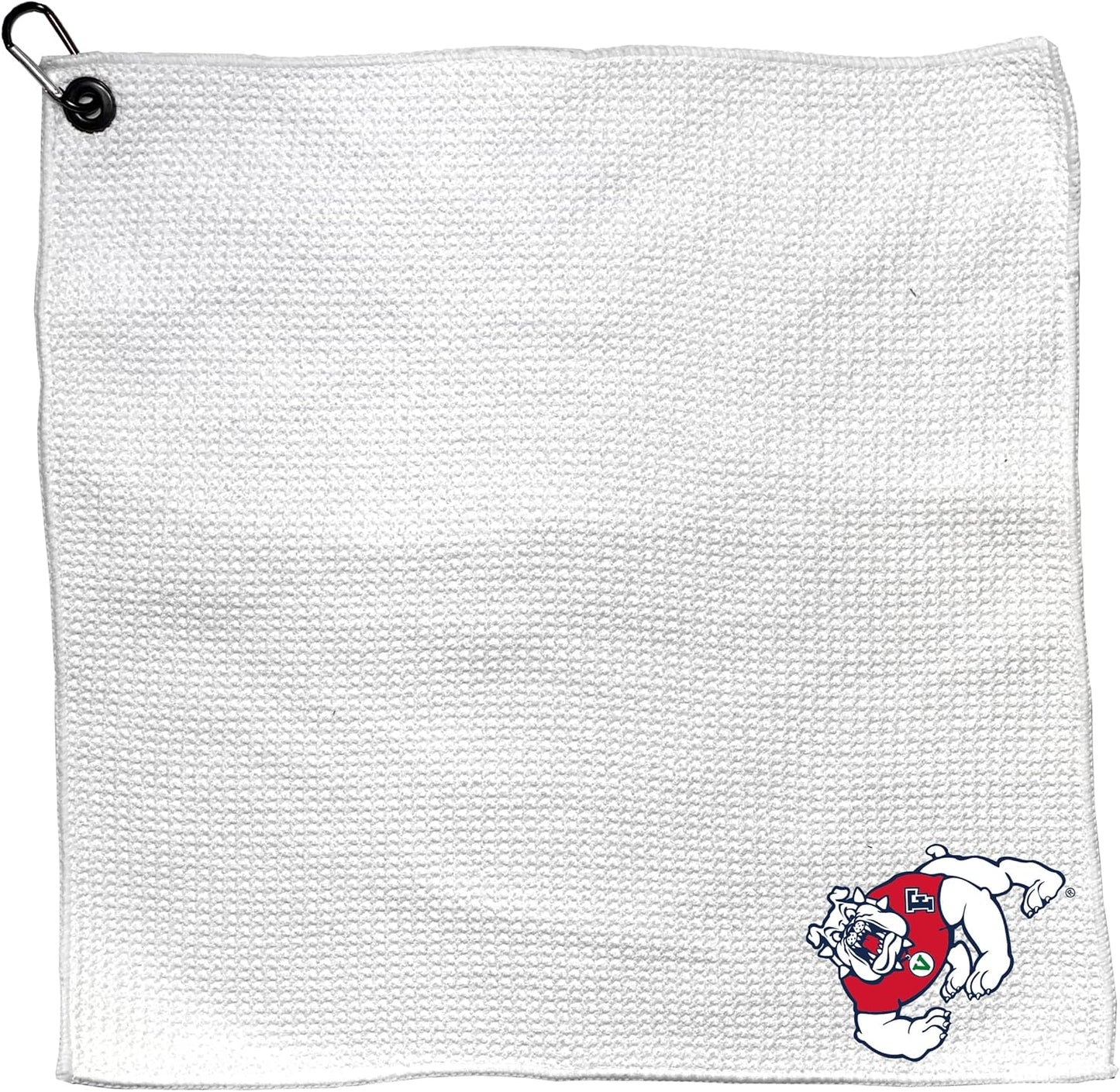 Team Golf Fresno St Golf Towels - Microfiber 15X15 White -