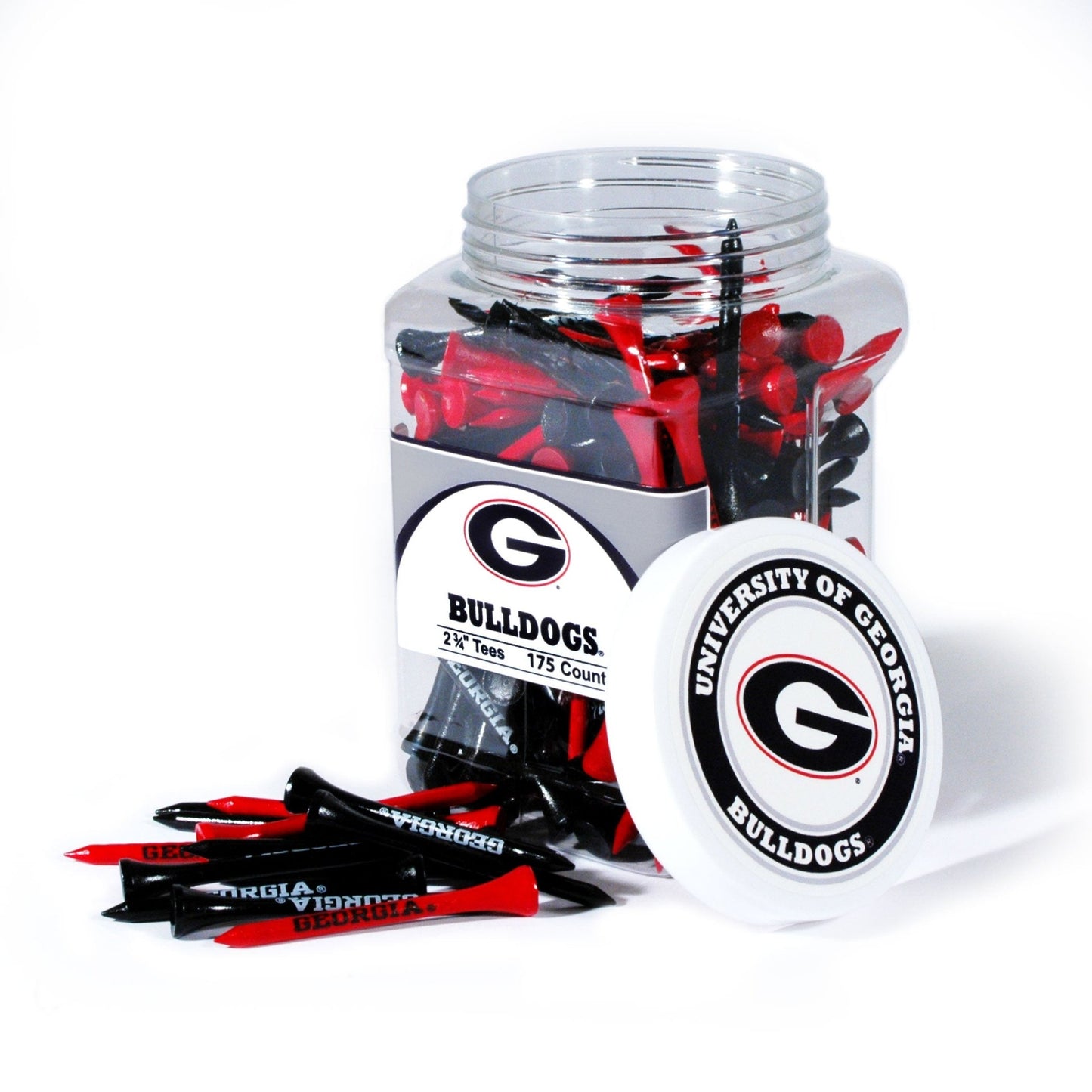 Team Golf Georgia Golf Tees - 175 Tee Jar -