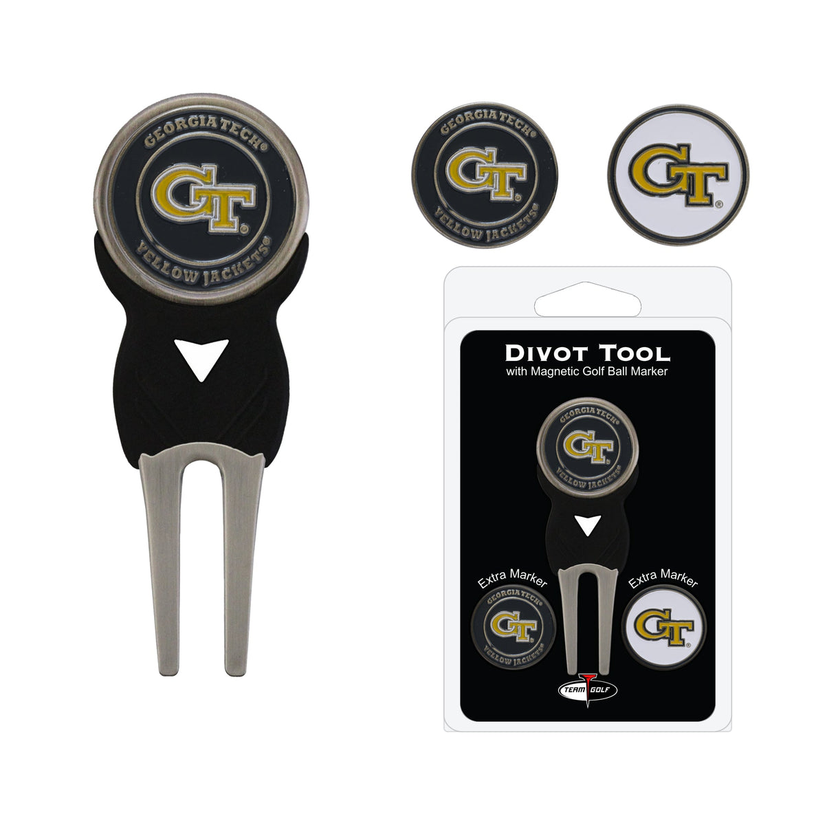 Team Golf Georgia Tech Divot Tools - Signature Divot Tool Pack -