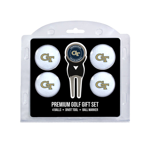 Team Golf Georgia Tech Golf Gift Sets - 4 Ball Gift Set -