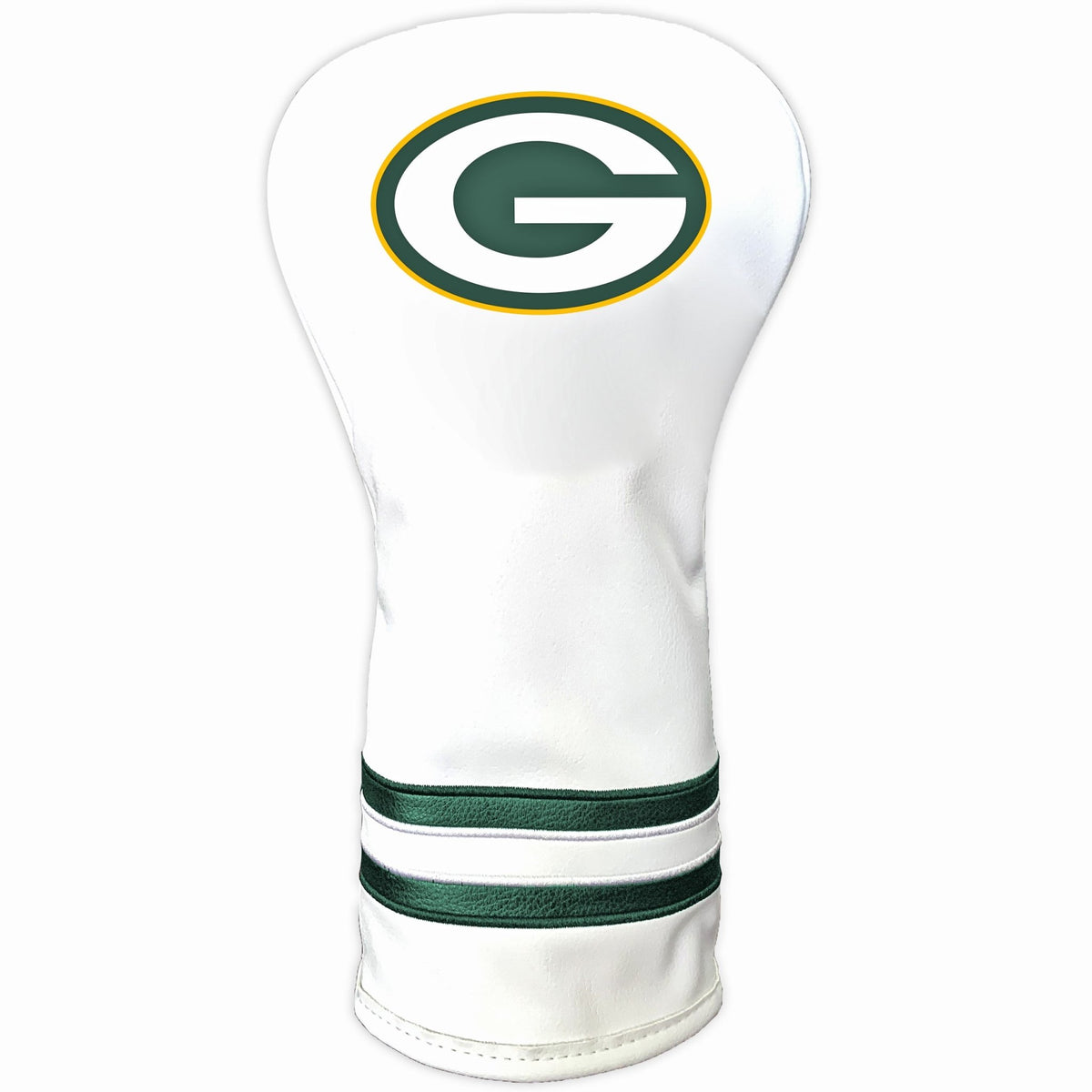 Team Golf Green Bay Packers DR/FW Headcovers - Vintage Driver HC - Printed White