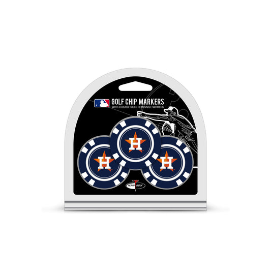 Team Golf Houston Astros Ball Markers - 3 Pack Golf Chip Markers -