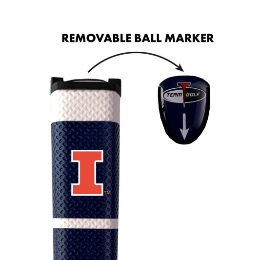 Team Golf Illinois Putter Grips - Navy -