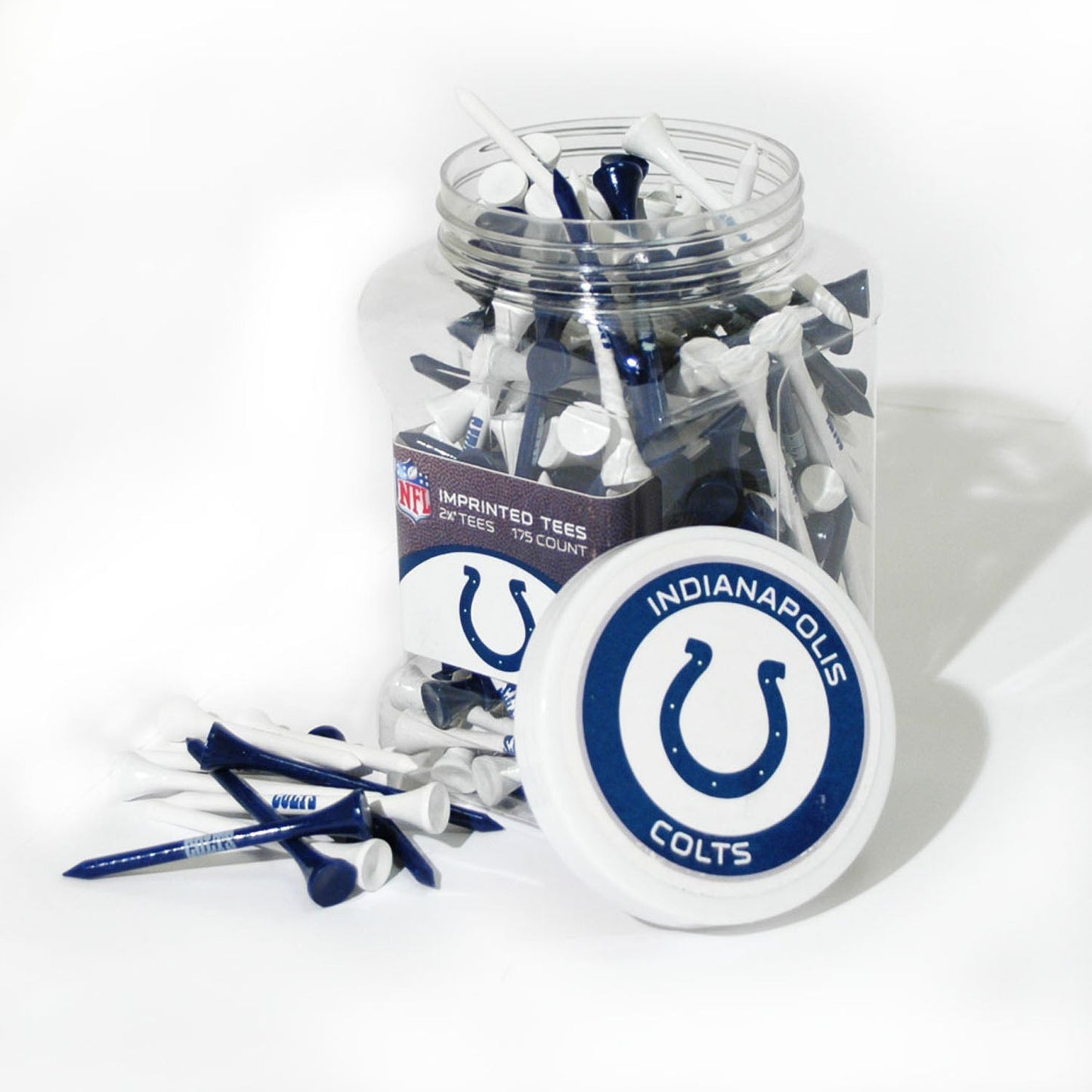 Team Golf IND Colts Golf Tees - 175 Tee Jar -