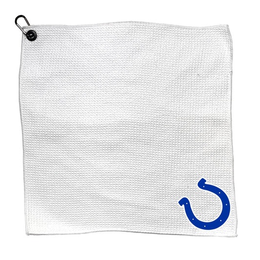 Team Golf IND Colts Golf Towels - Microfiber 15X15 White -
