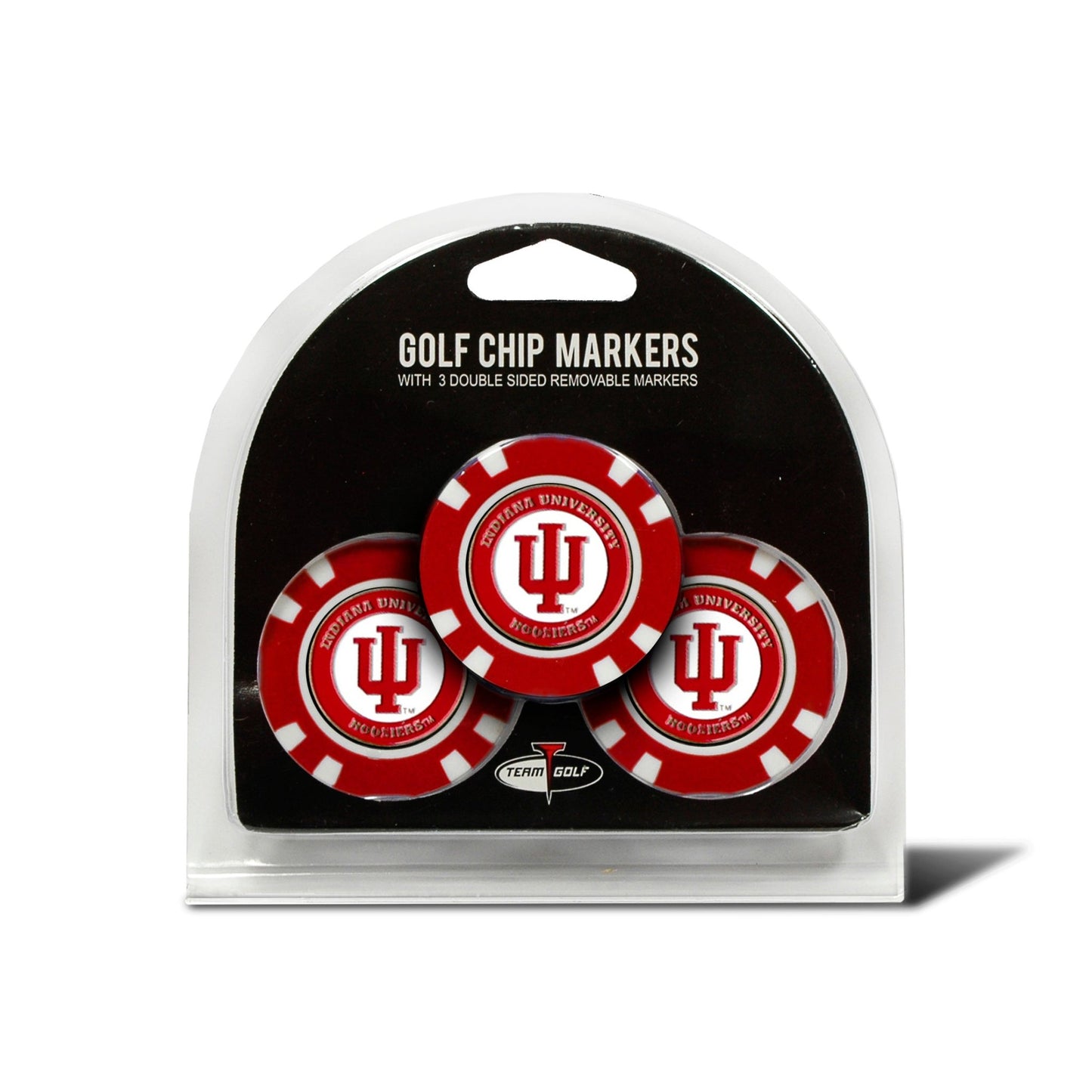Team Golf Indiana Ball Markers - 3 Pack Golf Chip Markers -