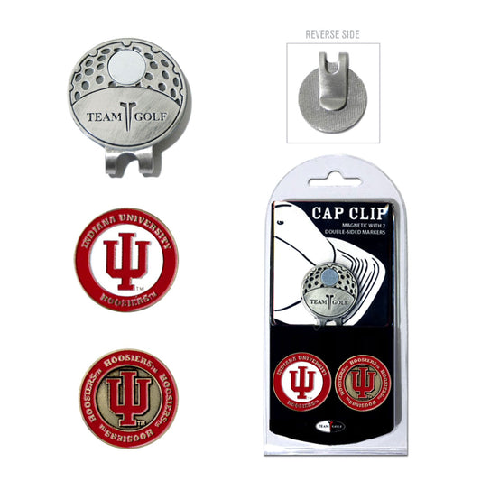 Team Golf Indiana Ball Markers - Hat Clip - 2 markers -
