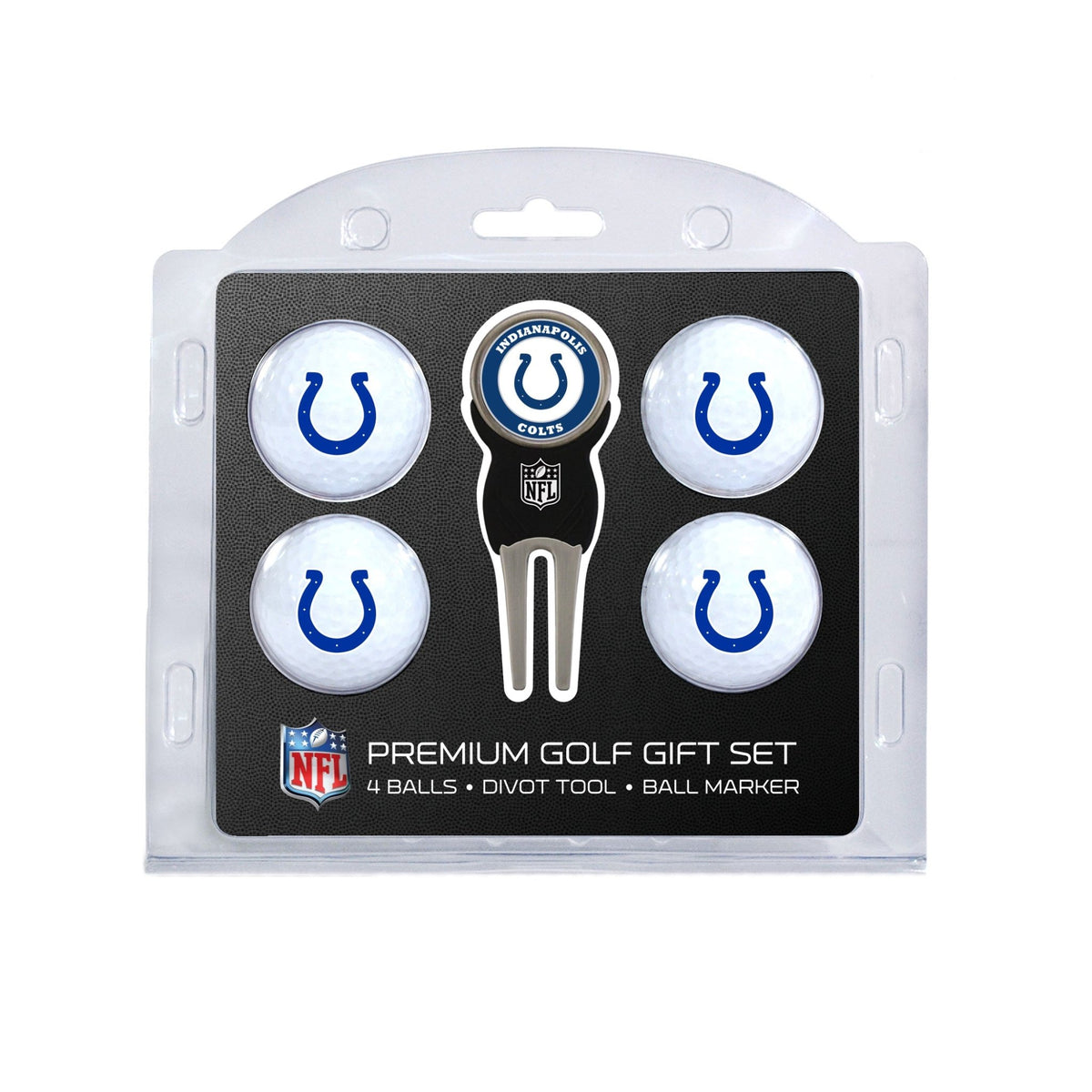 Team Golf Indianapolis Colts Golf Gift Sets - 4 Ball Gift Set -