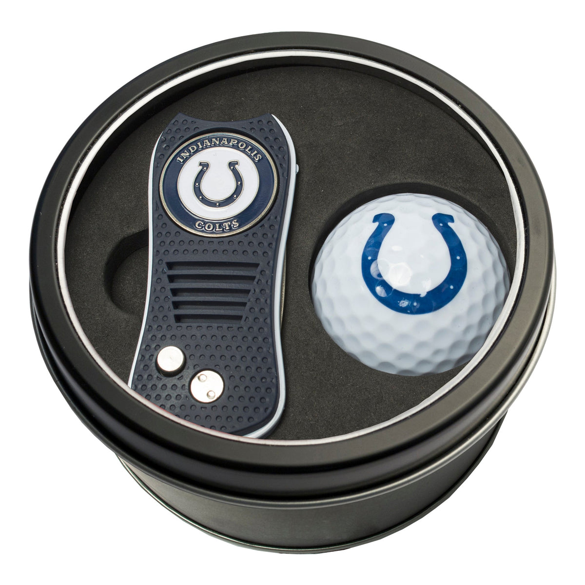 Team Golf Indianapolis Colts Golf Gift Sets - Tin-Divot Tool & Golf Ball -