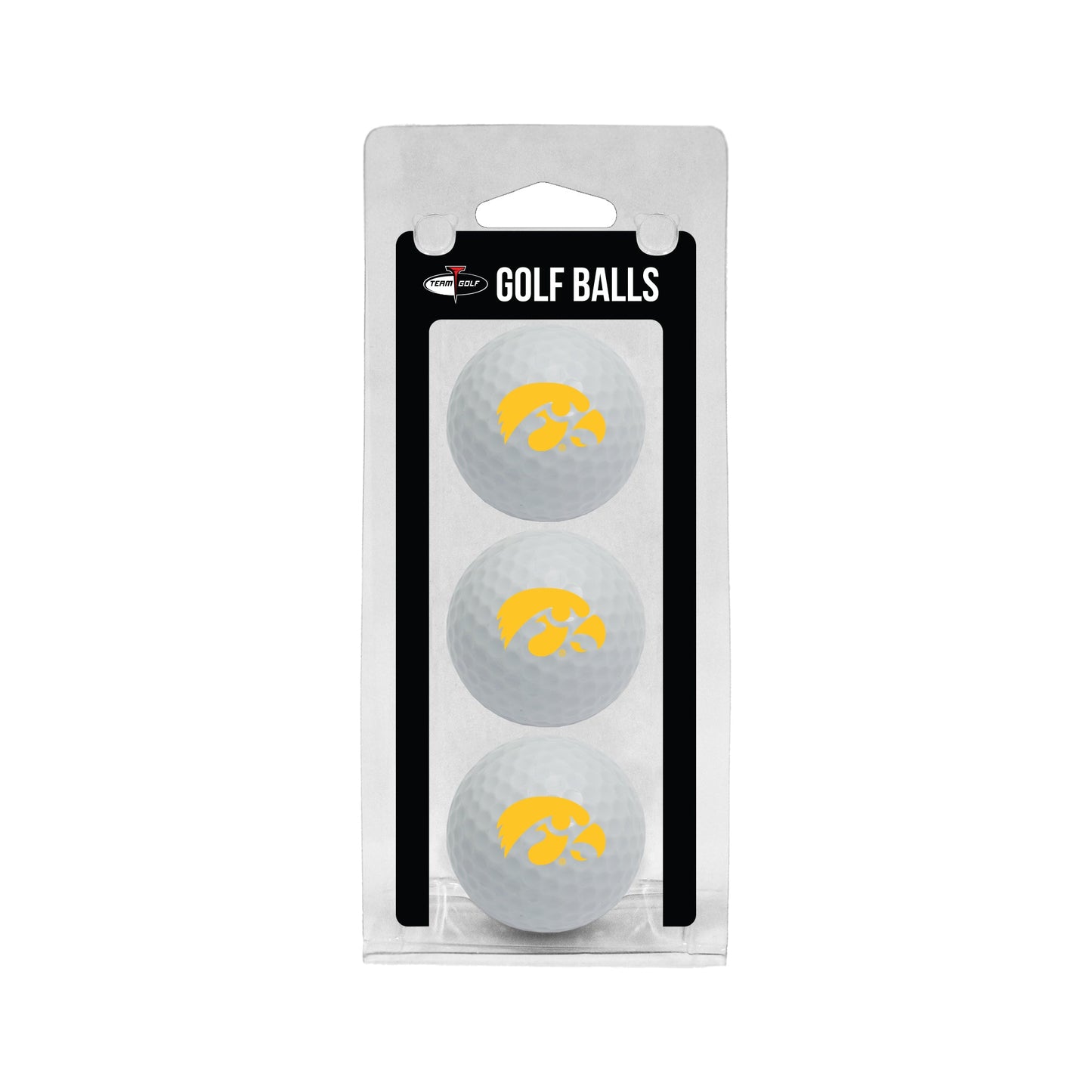 Team Golf Iowa Golf Balls - 3 Pack - White