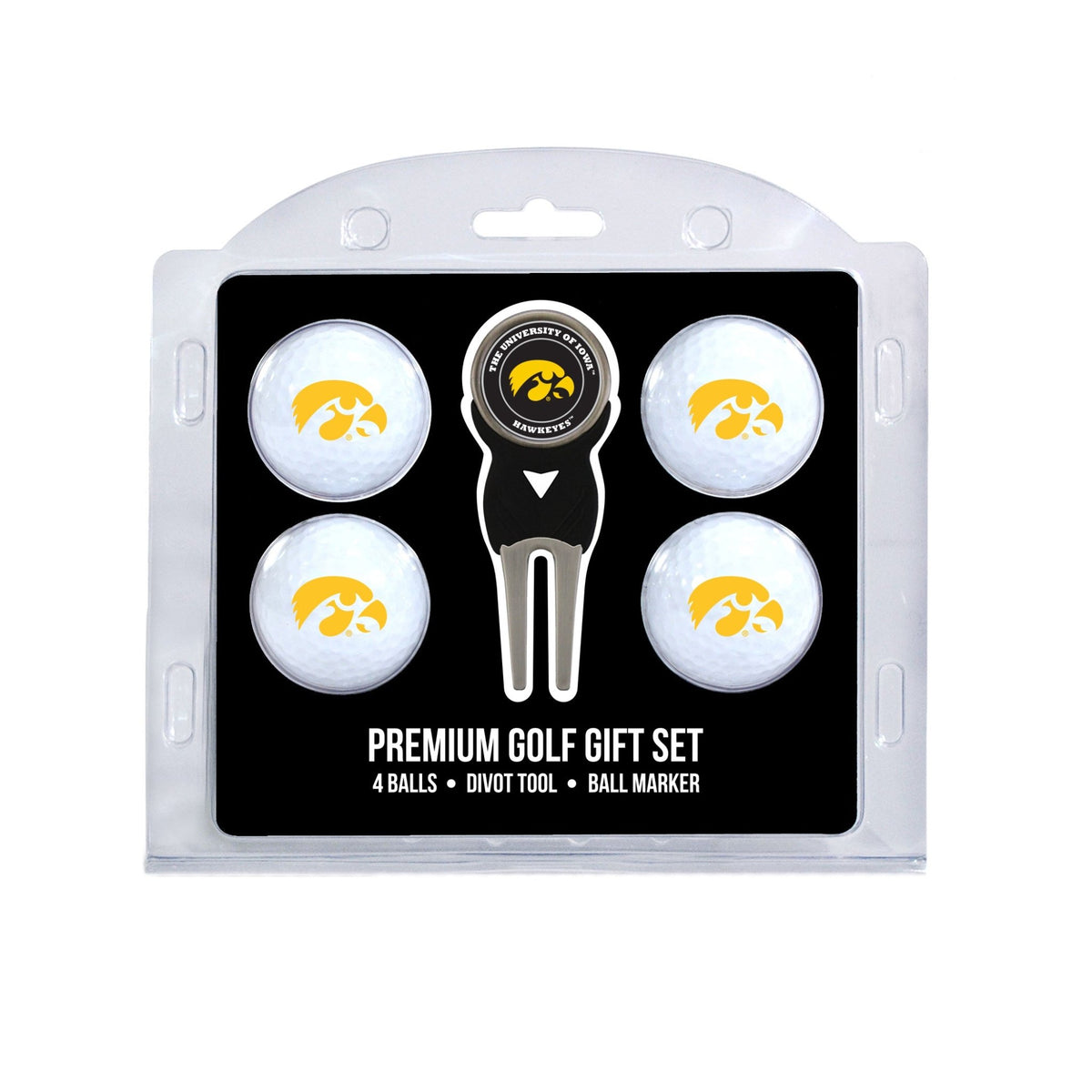 Team Golf Iowa Golf Gift Sets - 4 Ball Gift Set -
