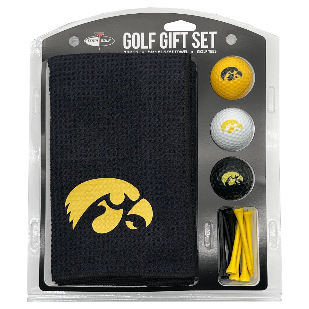 Team Golf Iowa Golf Gift Sets - Microfiber Towel Gift Set - Color -
