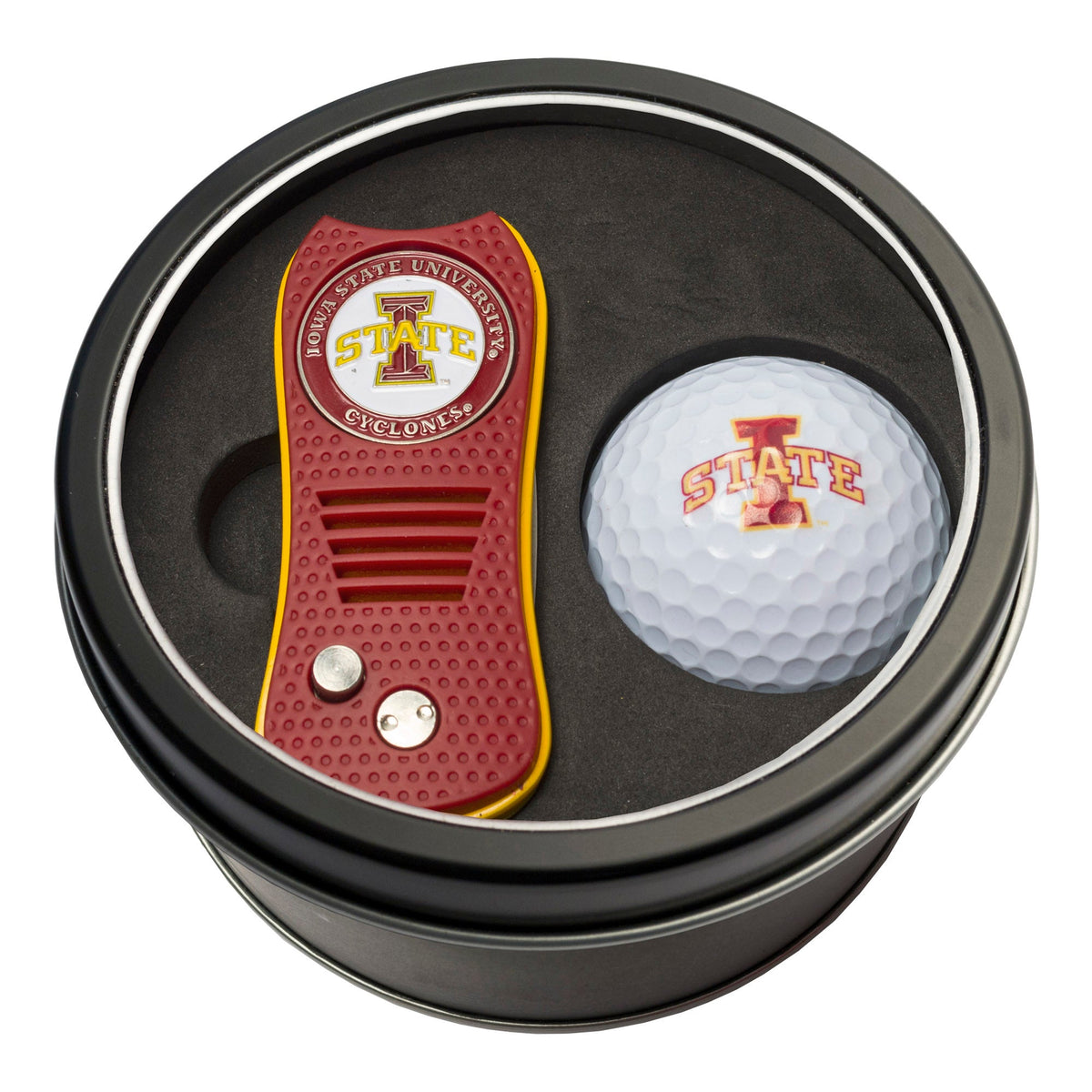 Team Golf Iowa St Golf Gift Sets - Tin - Divot Tool & Golf Ball -