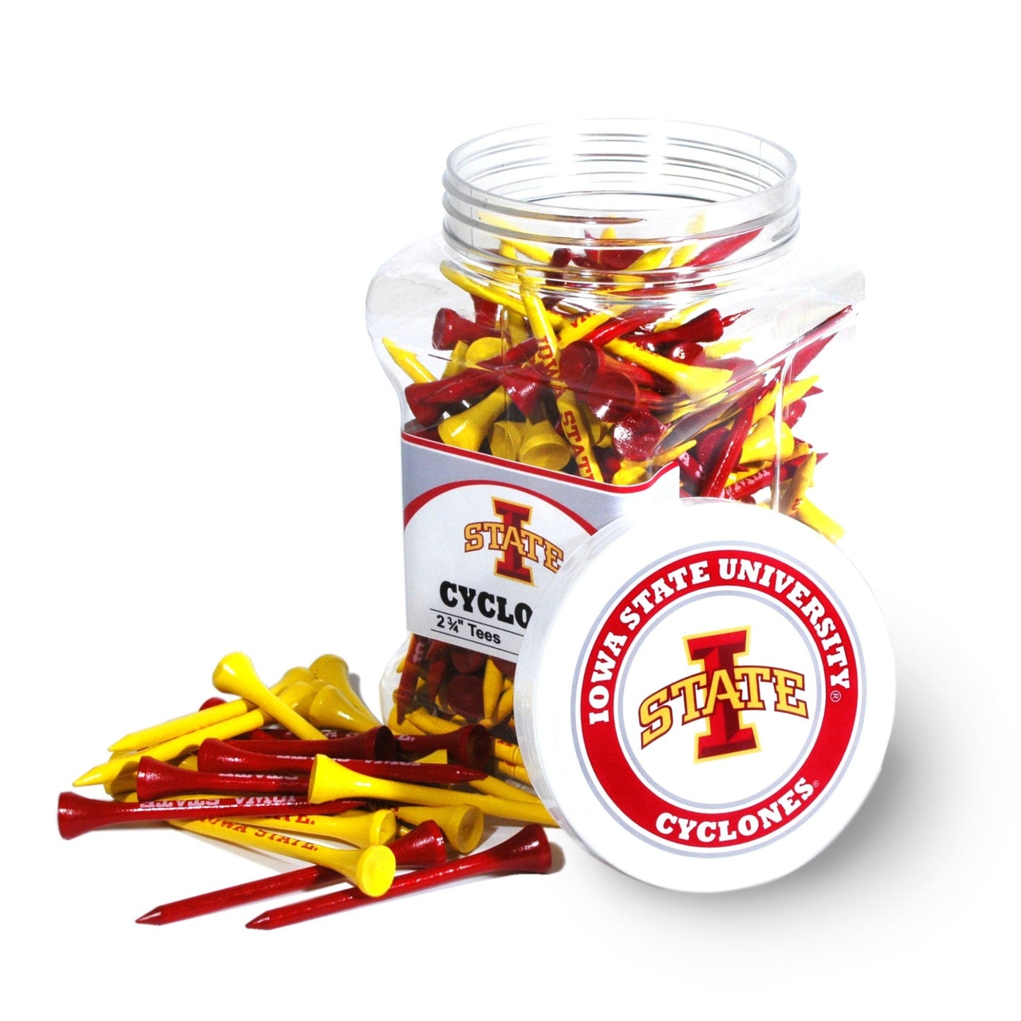 Team Golf Iowa St Golf Tees - 175 Tee Jar -