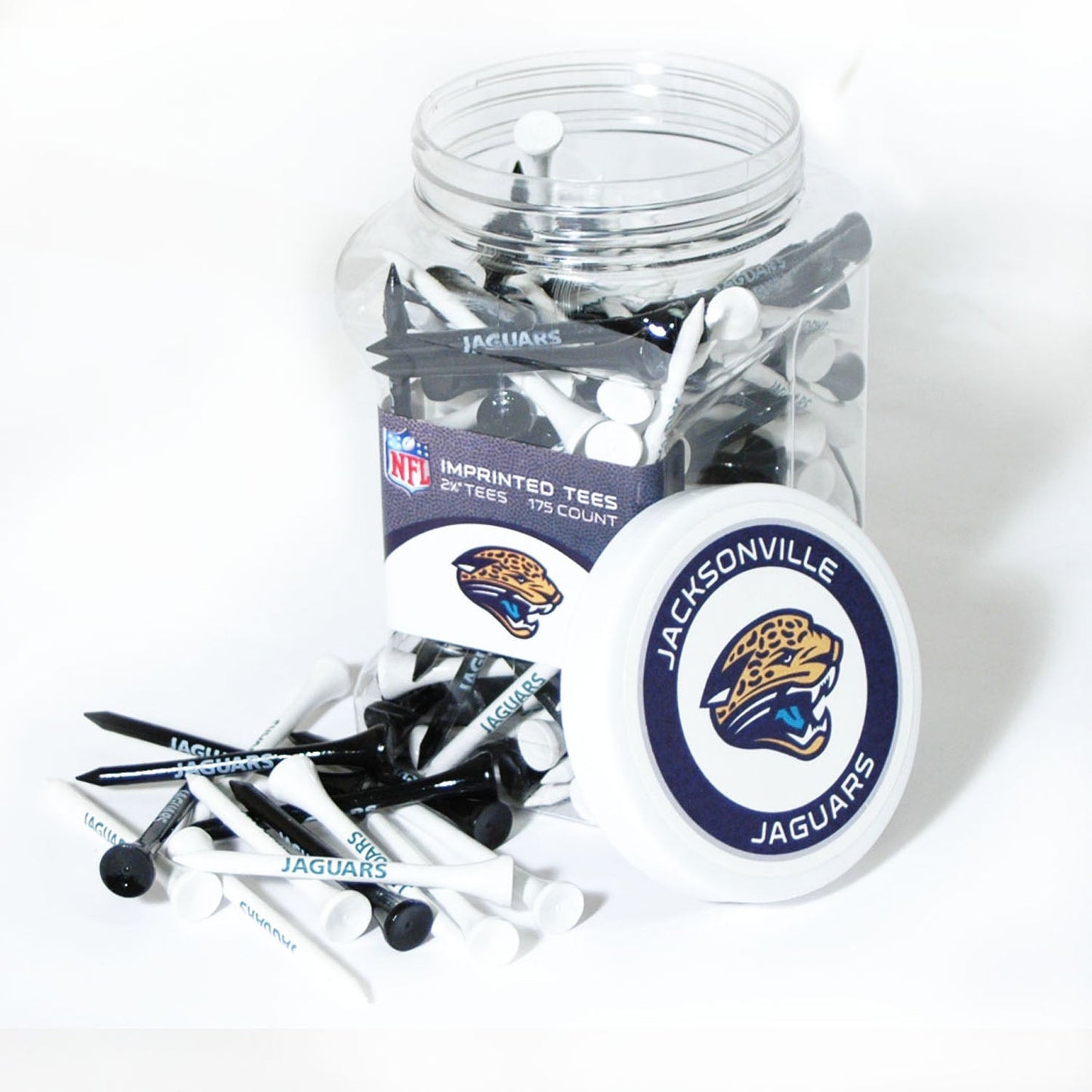Team Golf JAX Jags Golf Tees - 175 Tee Jar -