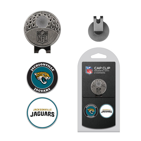 Team Golf JAX Jaguars Ball Markers - Hat Clip - 2 markers -
