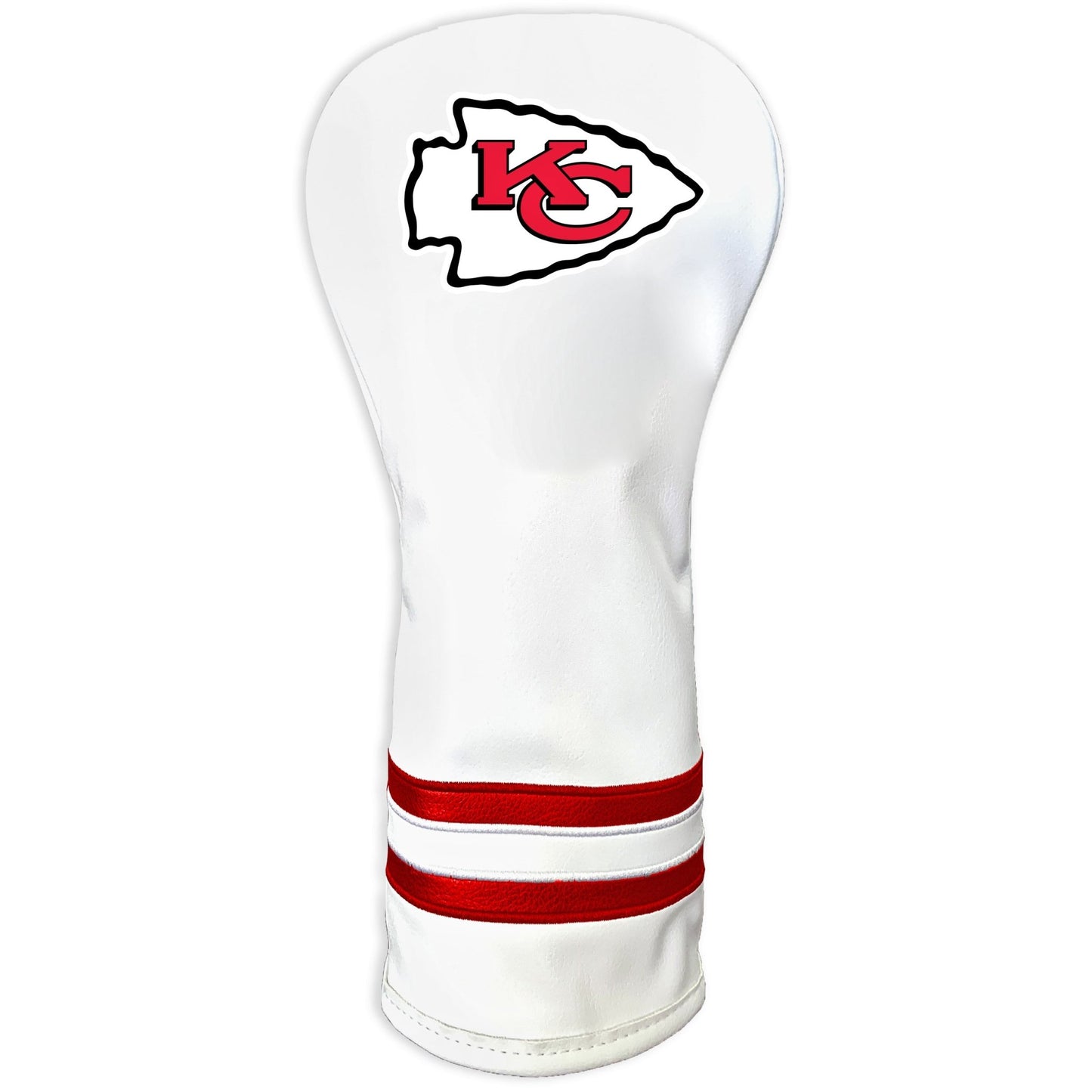 Team Golf Kansas City Chiefs DR/FW Headcovers - Fairway HC - Printed White