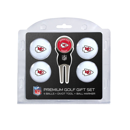 Team Golf Kansas City Chiefs Golf Gift Sets - 4 Ball Gift Set -