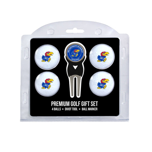 Team Golf Kansas Golf Gift Sets - 4 Ball Gift Set -