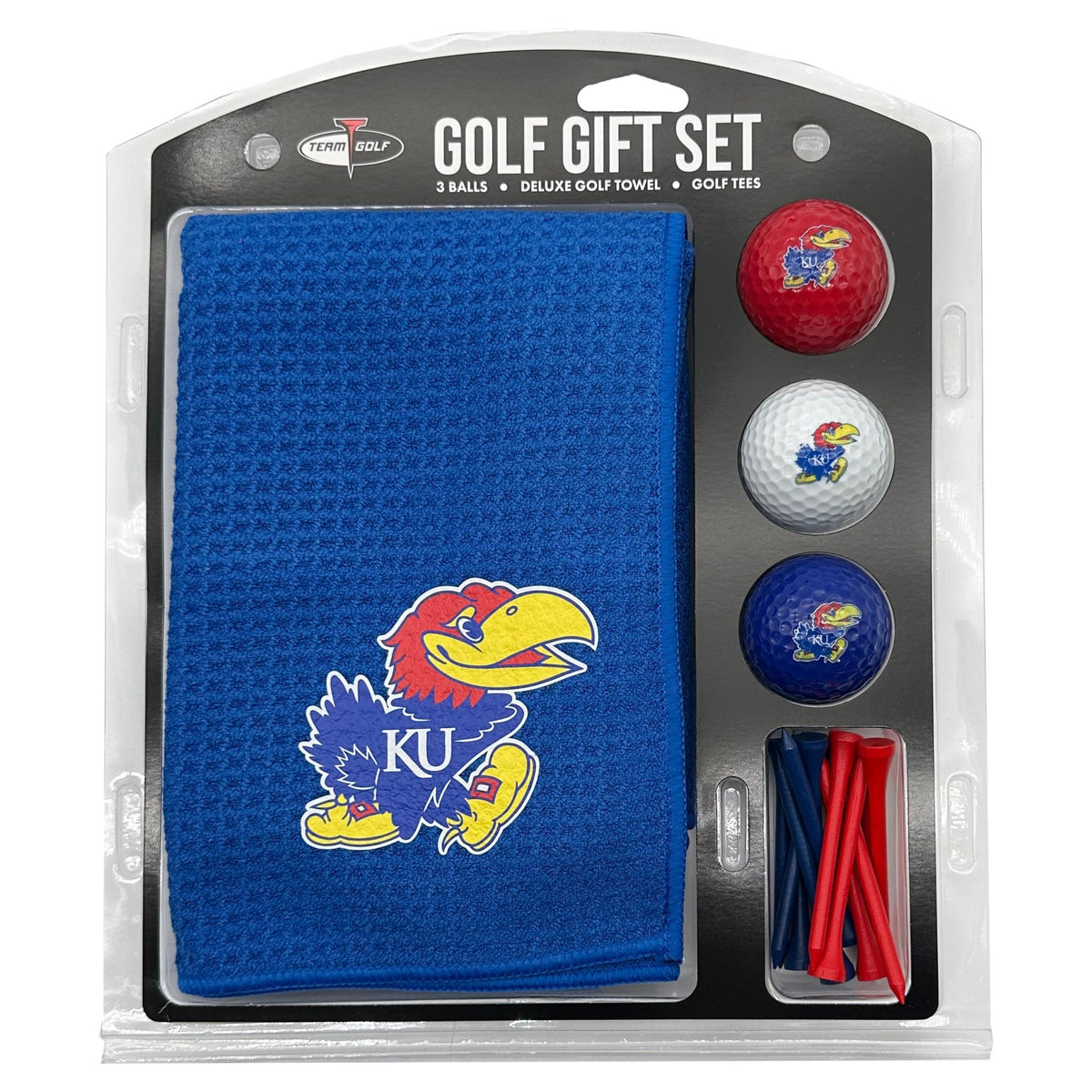 Team Golf Kansas Golf Gift Sets - Microfiber Towel Gift Set - Color -