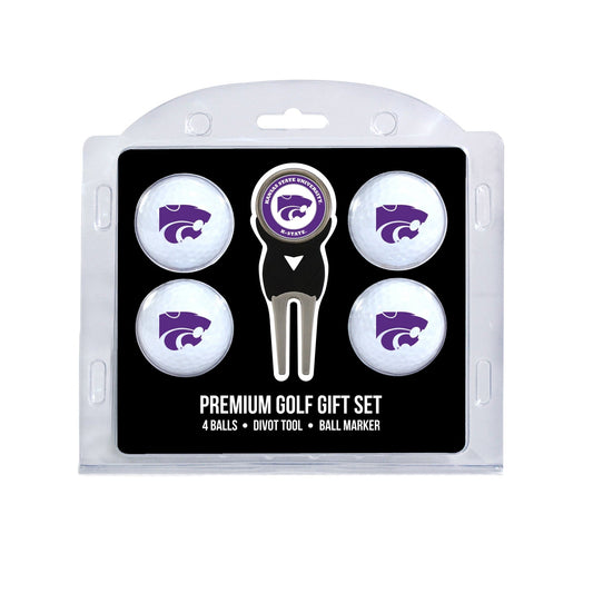 Team Golf Kansas St Golf Gift Sets - 4 Ball Gift Set -