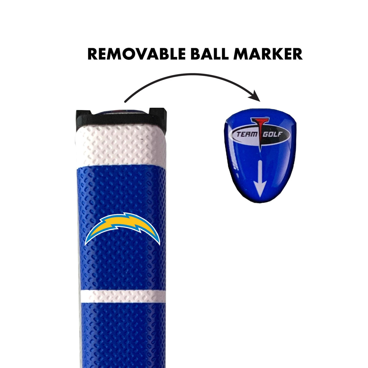 Team Golf LA Chargers Putter Grips - Blue -