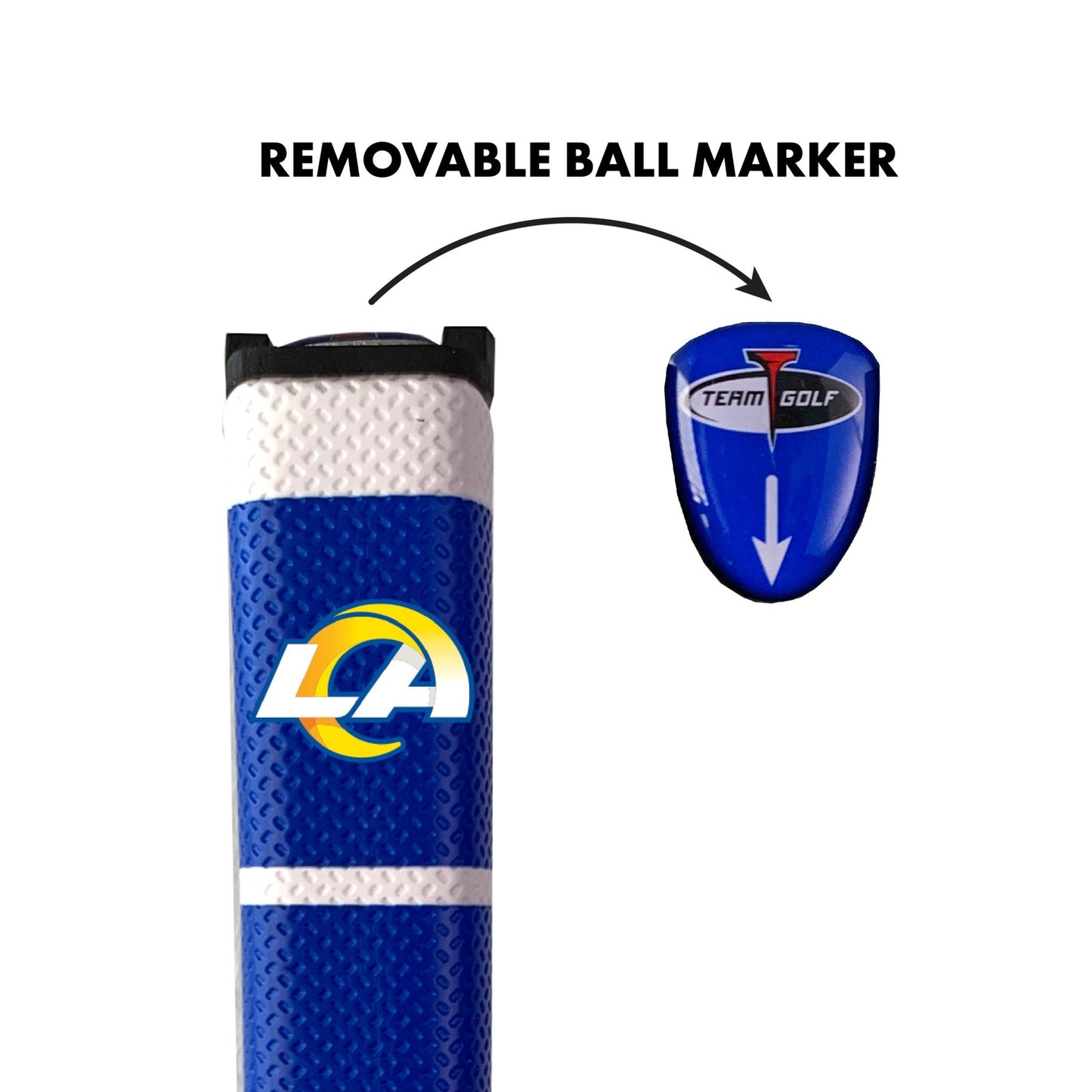 Team Golf LA Rams Putter Grips - Yellow -