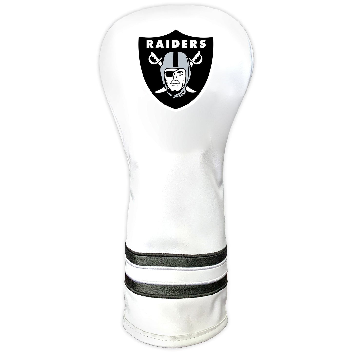 Team Golf Las Vegas Raiders DR/FW Headcovers - Fairway HC - Printed White