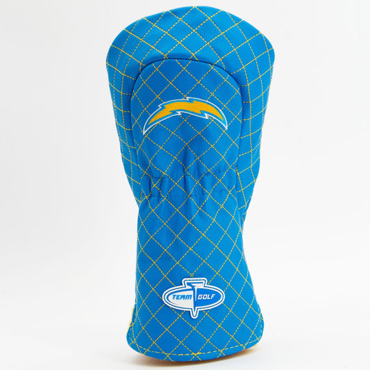 Team Golf Los Angeles Chargers DR/FW Quilted Headcovers - Team Golf USA