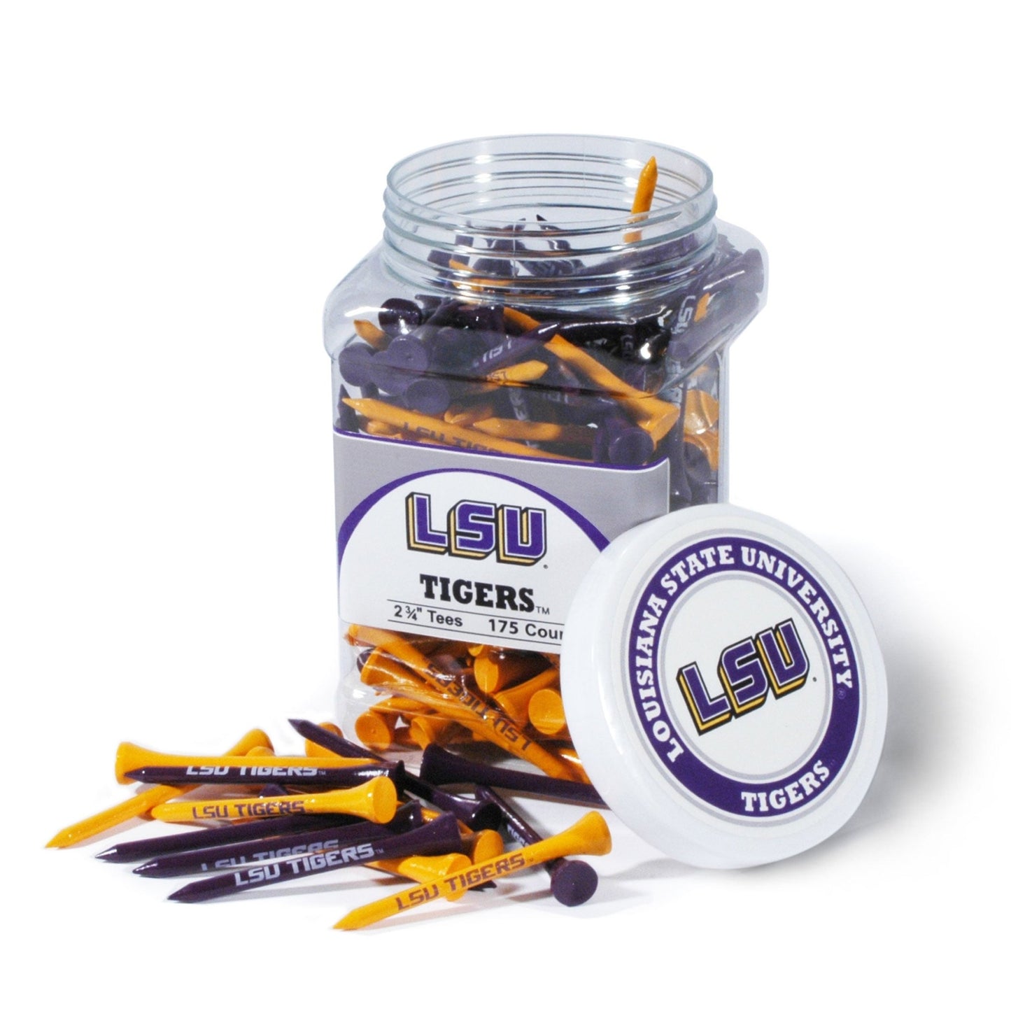 Team Golf LSU Golf Tees - 175 Tee Jar -