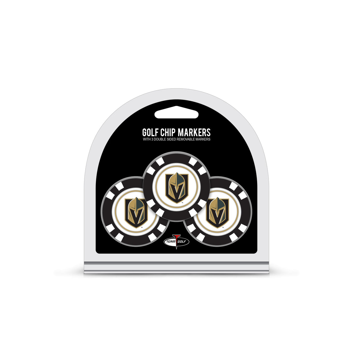 Team Golf LV Knights Ball Markers - 3 Pack Golf Chip Markers -