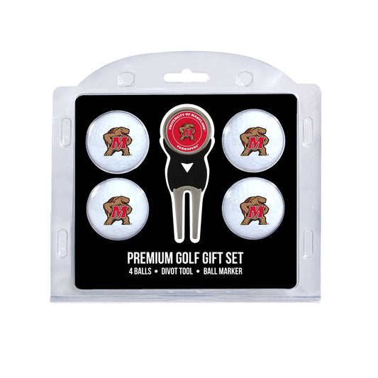 Team Golf Maryland Golf Gift Sets - 4 Ball Gift Set -