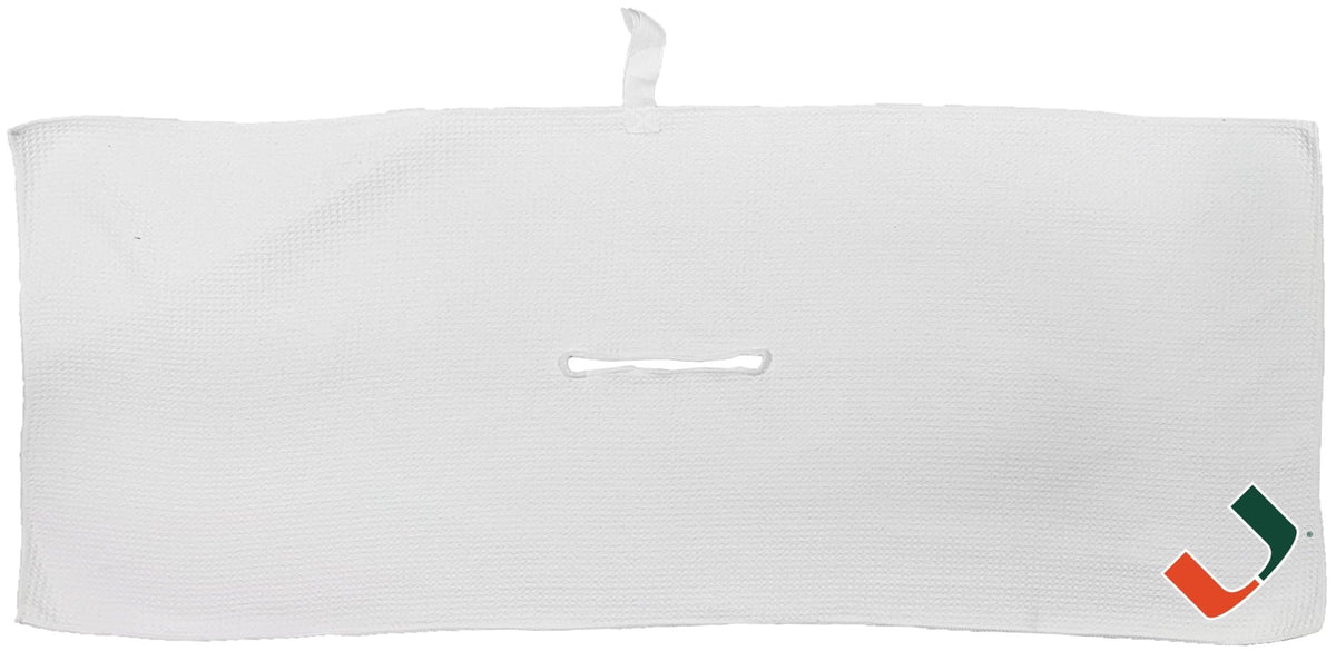 Team Golf Miami Golf Towels - Microfiber 16X40 White -