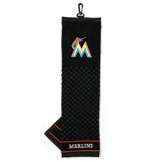 Team Golf Miami Marlins Golf Towels - Tri - Fold 16x22 -