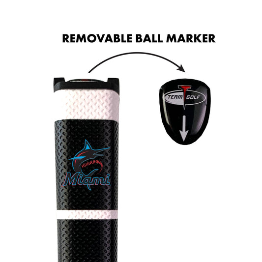 Team Golf Miami Marlins Putter Grips - Black -