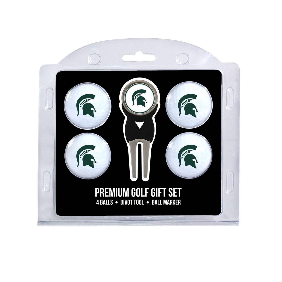 Team Golf Michigan St Golf Gift Sets - 4 Ball Gift Set -