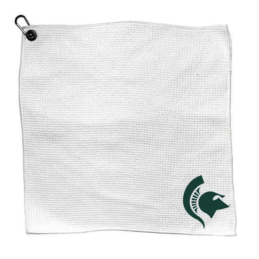 Team Golf Michigan St Golf Towels - Microfiber 15X15 White -
