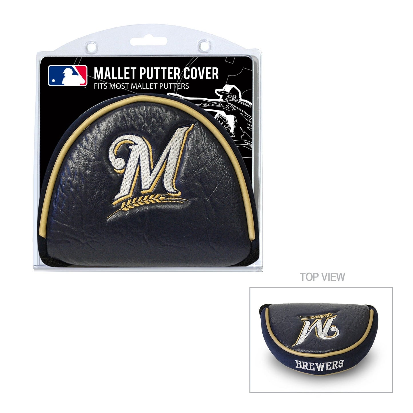 Team Golf Milwaukee Brewers Putter Covers - Mallet -