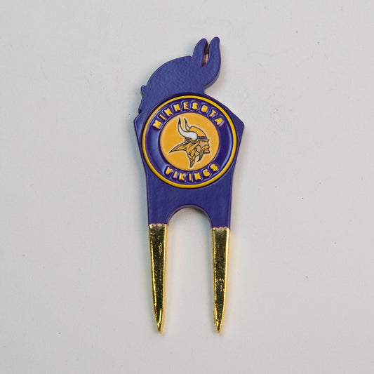 Team Golf MIN Vikings Divot Tools - Custom Shaped -