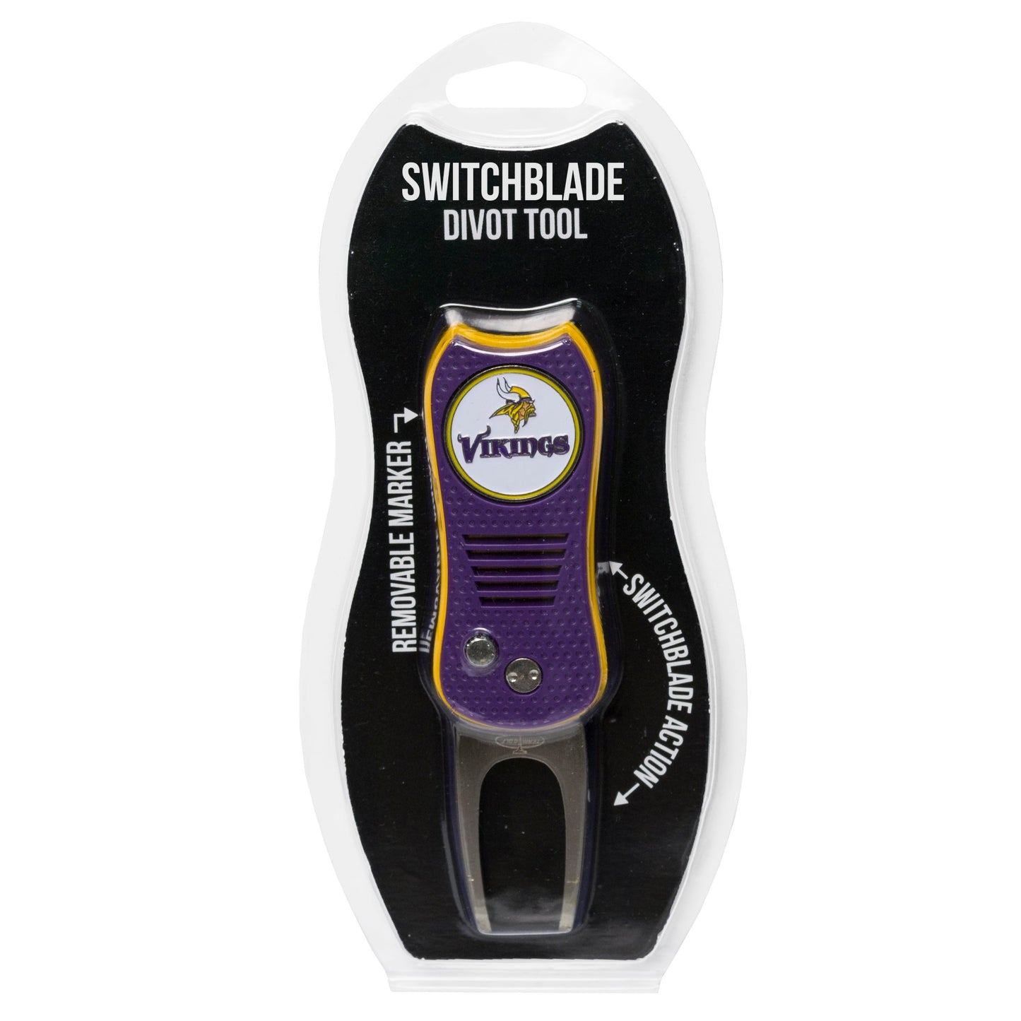 Team Golf MIN Vikings Divot Tools - Switchblade Divot Tool -