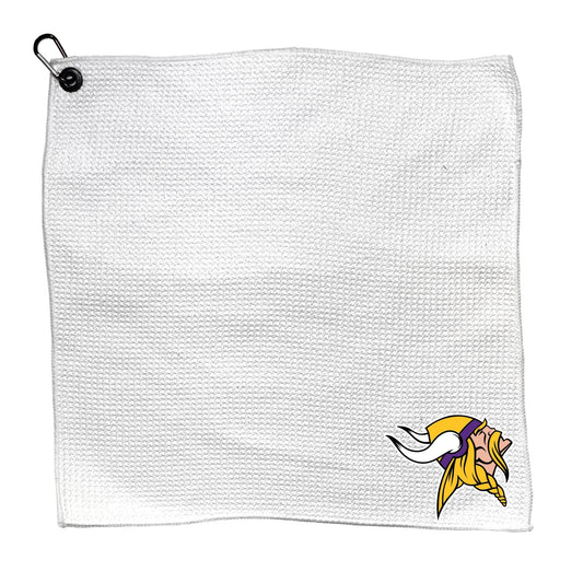 Team Golf MIN Vikings Golf Towels - Microfiber 15X15 White -