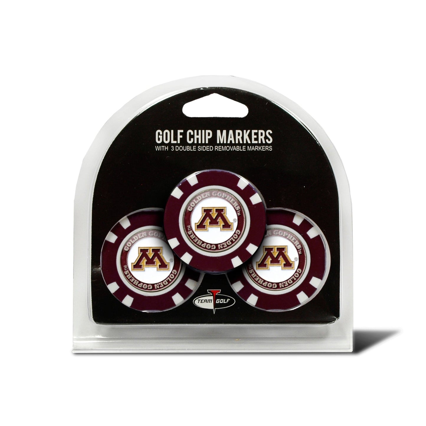 Team Golf Minnesota Ball Markers - 3 Pack Golf Chip Markers -