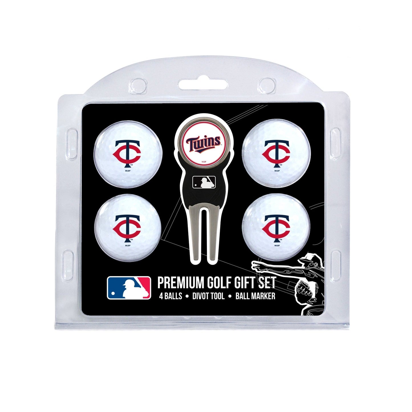 Team Golf Minnesota Twins Golf Gift Sets - 4 Ball Gift Set -