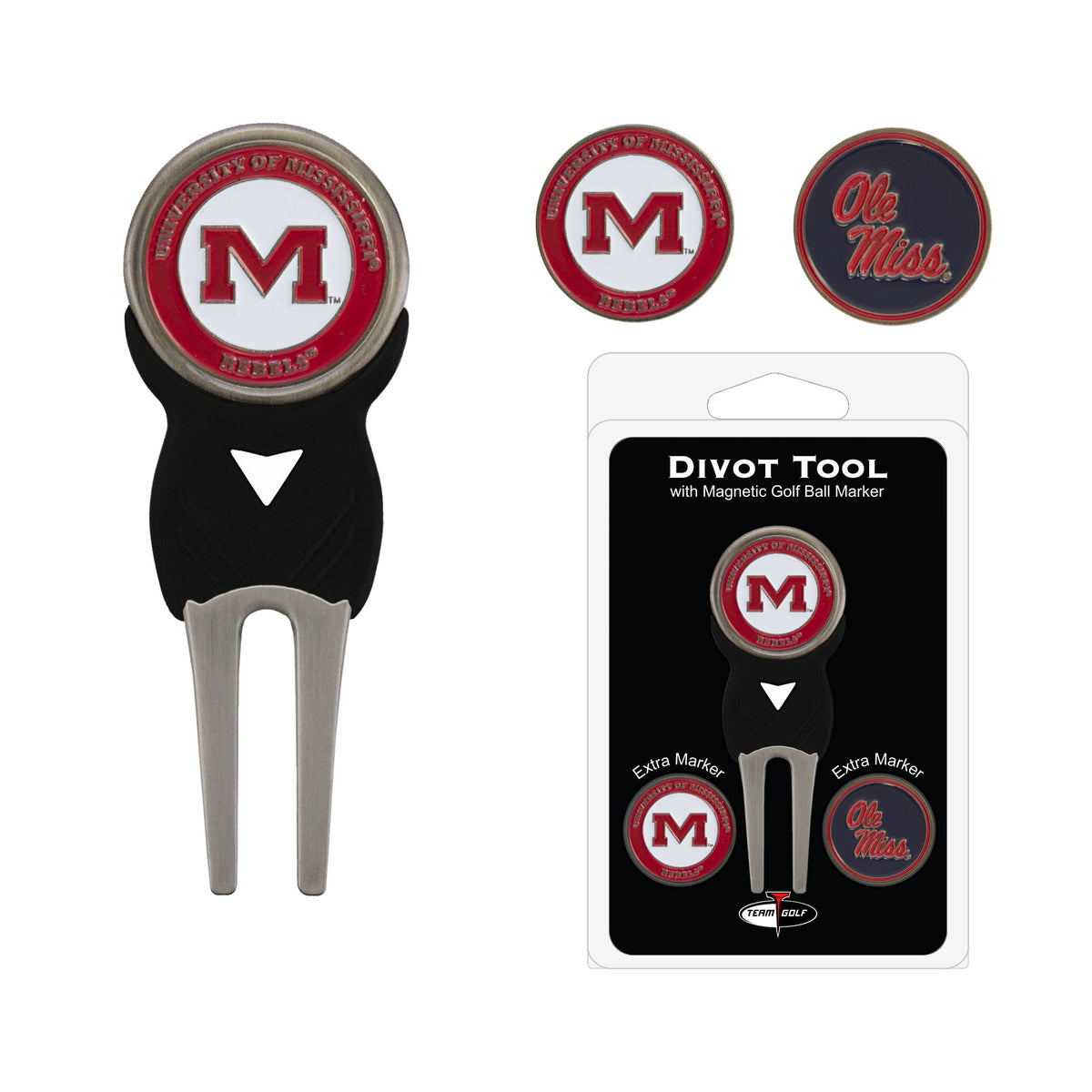 Team Golf Mississippi Divot Tools - Signature Divot Tool Pack -