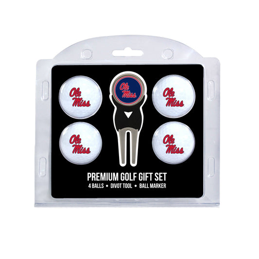 Team Golf Mississippi Golf Gift Sets - 4 Ball Gift Set -